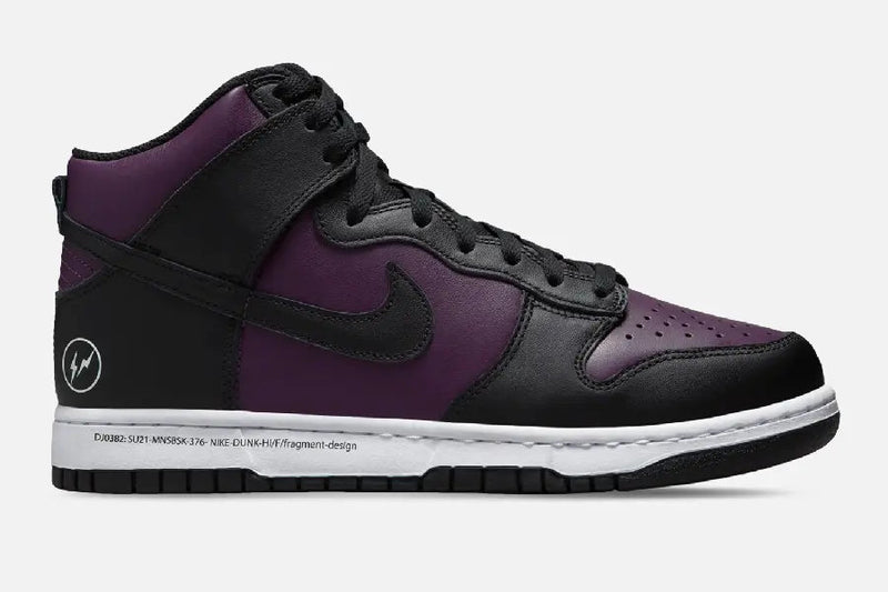 Nike X Fragment Dunk High (Wine/Black-White) - Patta