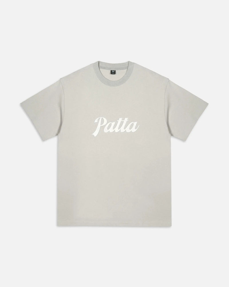 Patta Logo Twill Applique T-Shirt (Flint Gray) Patta