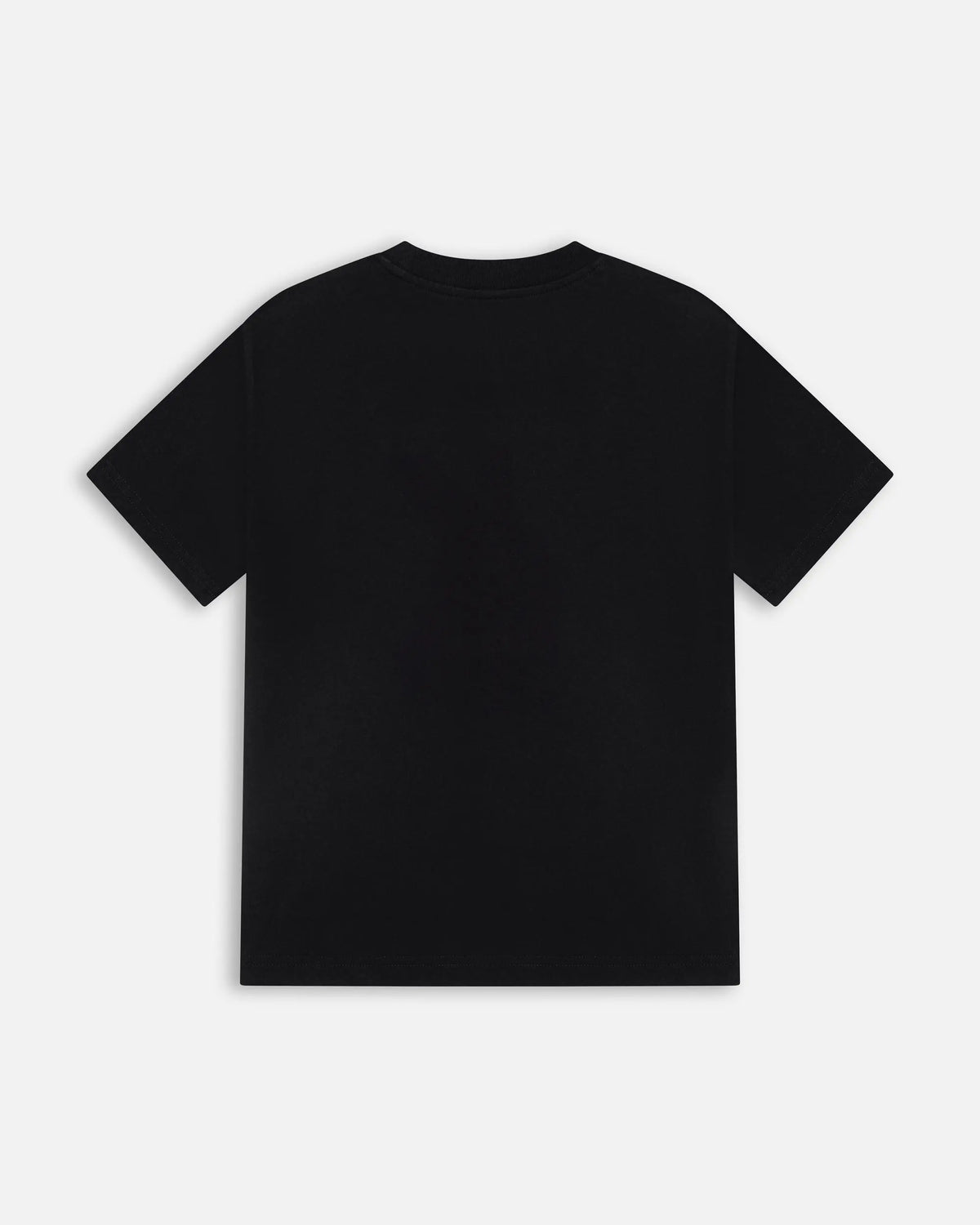 Back view of the Patta Kids Bunny T-Shirt in plain black cotton.