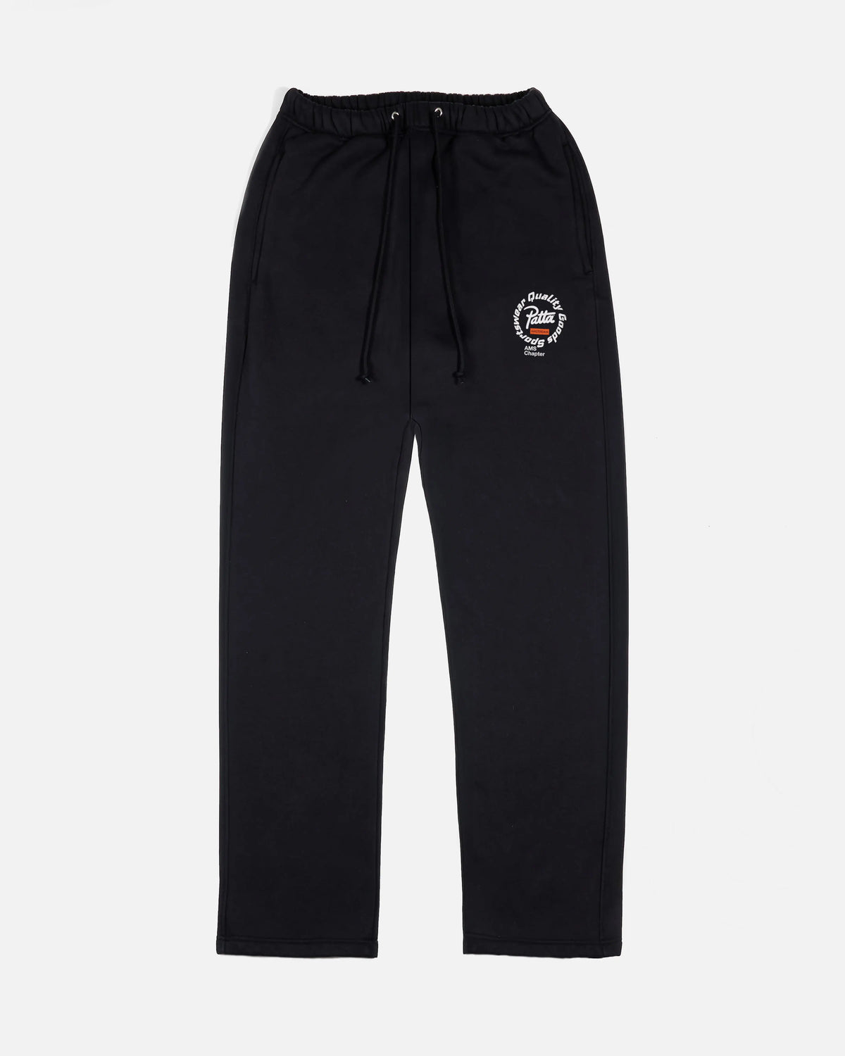 Patta Amsterdam Chapter Straight Leg Jogging Pants (Black) Patta