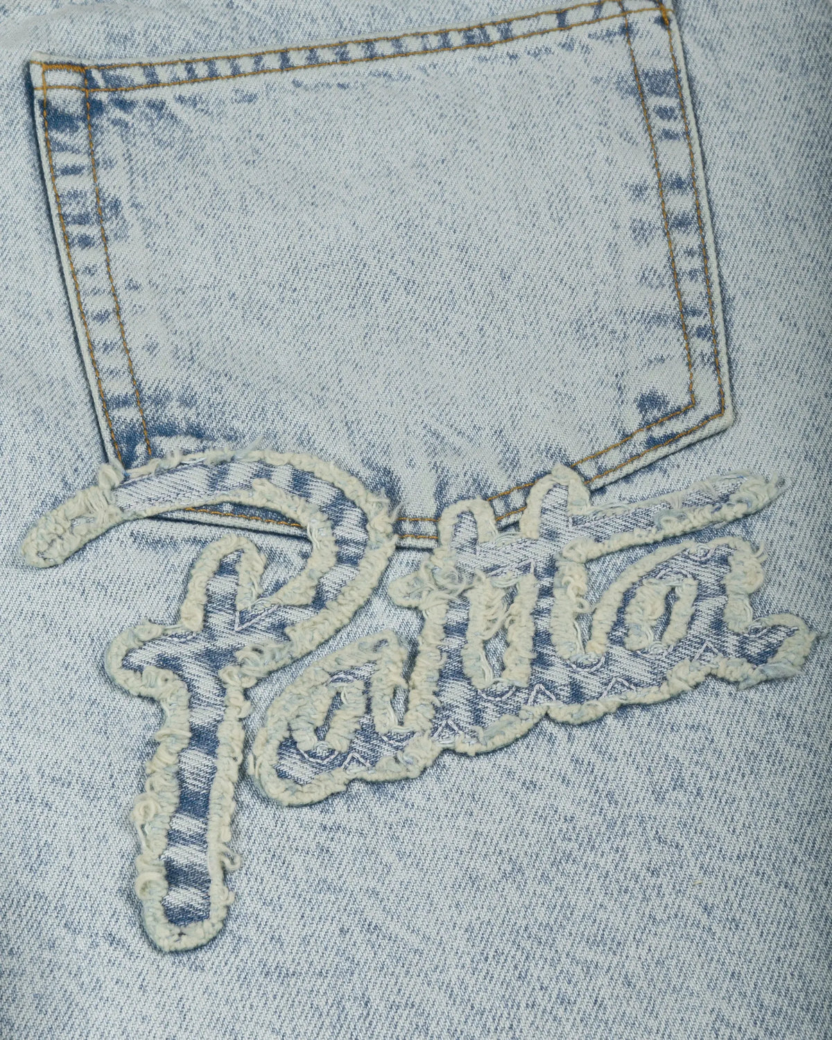 Patta Light Wash Denim Shorts (Light Blue Denim) Patta