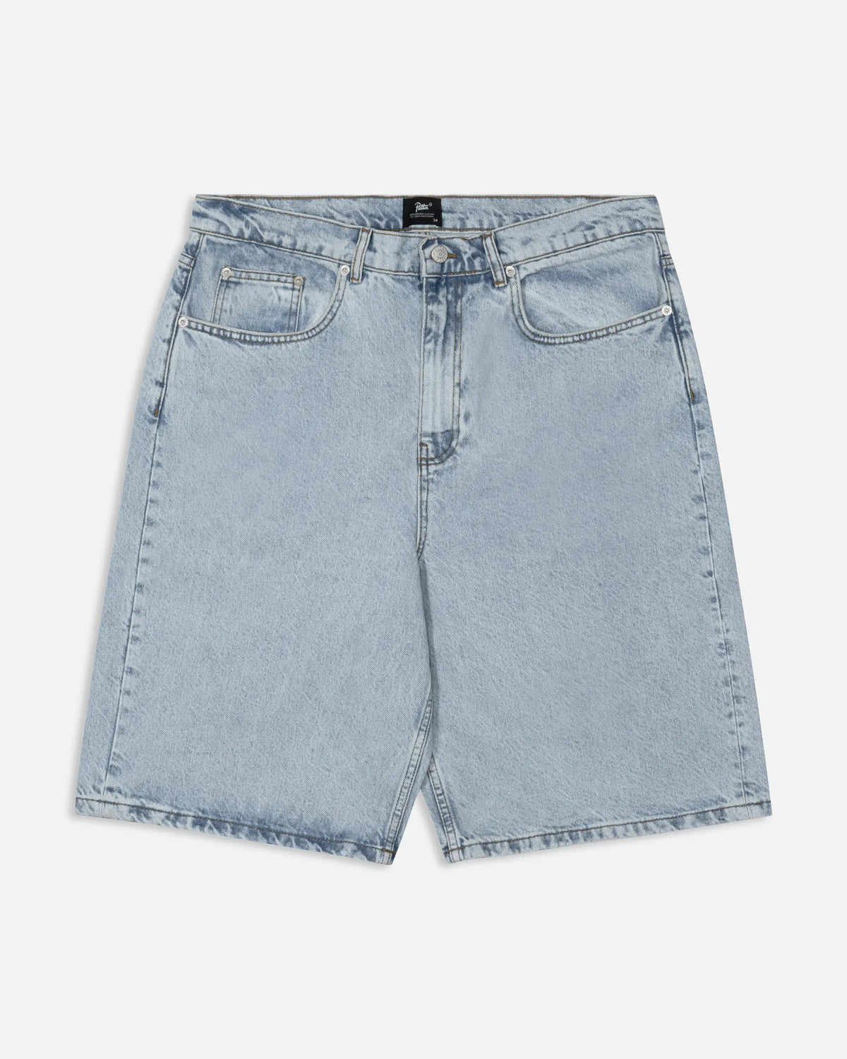 Patta Light Wash Denim Shorts (Light Blue Denim) Patta