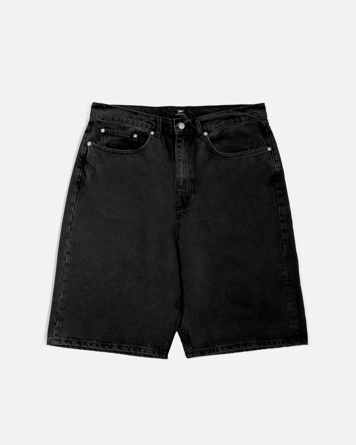 Patta Whiskers Denim Jorts (Black Denim) Patta