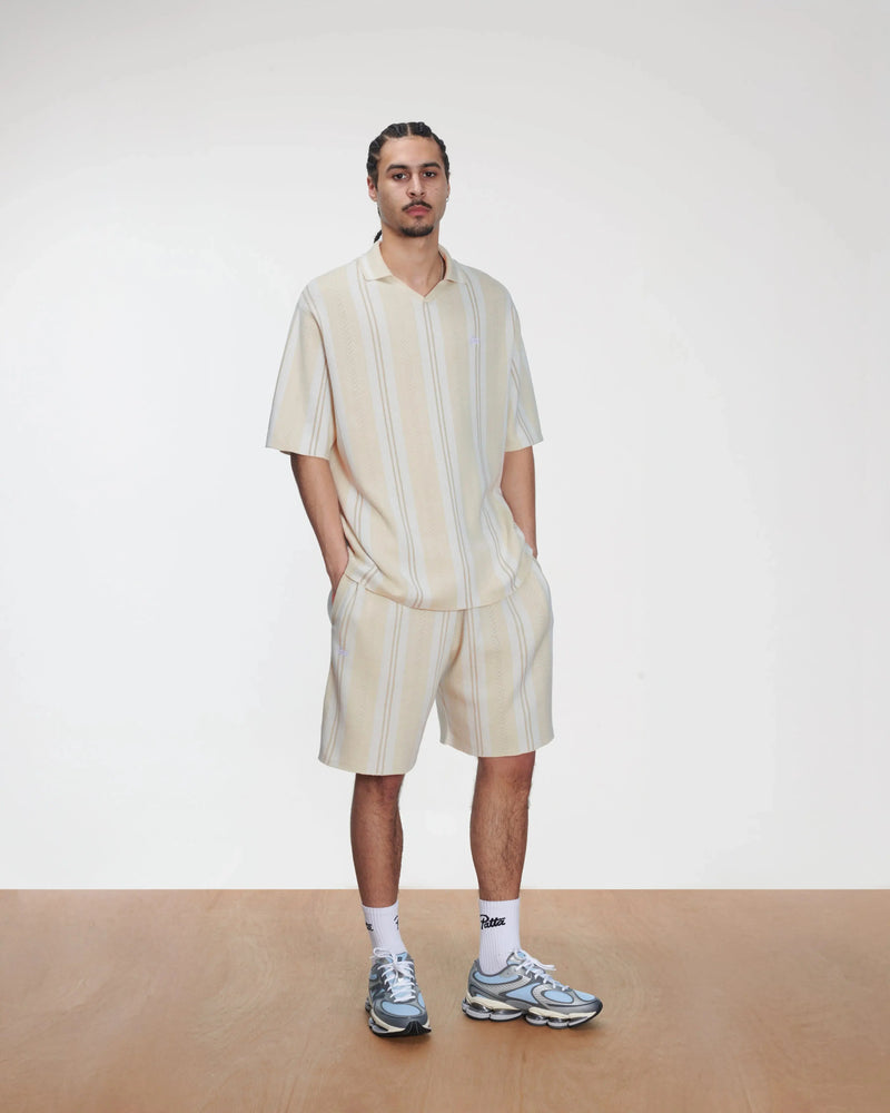 Patta Knitted Football Shirt (Oatmeal) Patta