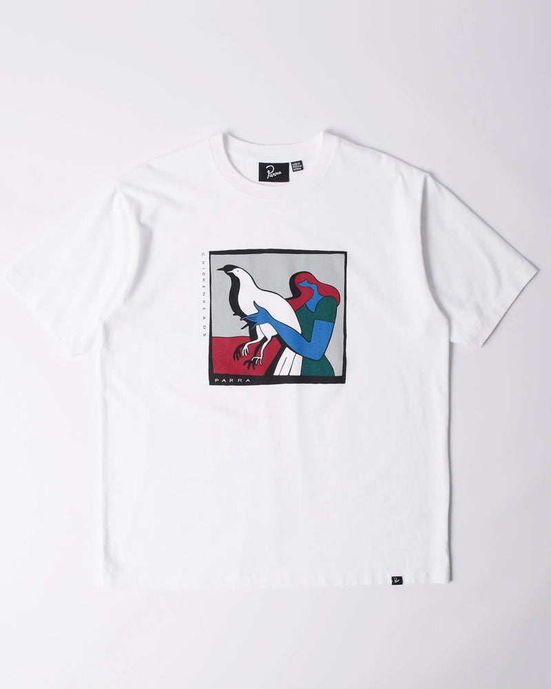 White ByParra Look At It short-sleeve t-shirt with a colorful signature graphic on the chest.