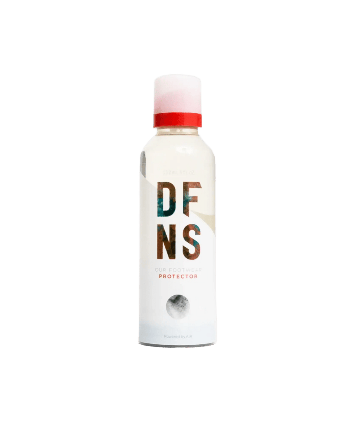 DFNS Footwear Protector 150ml spray bottle in white with red cap detail.