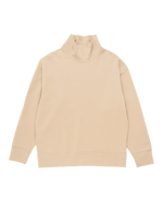 Nike Sportswear Tech Fleece Re-Imagined turtleneck sweater in khaki beige.