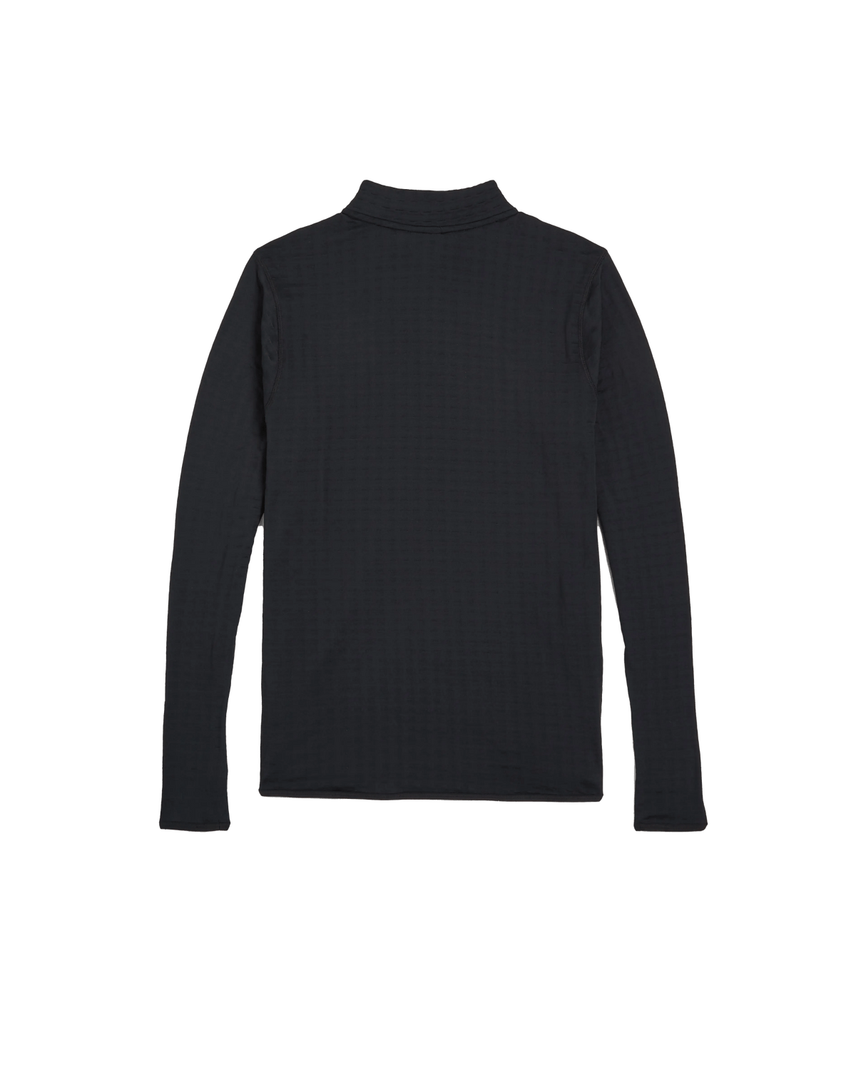 Back view of the black Nike x Patta Running Team half-zip longsleeve running top.