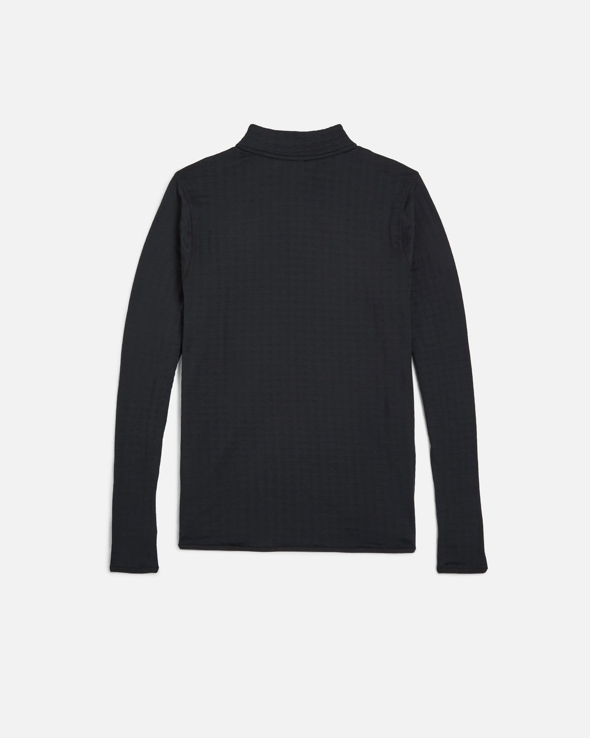 Back view of the black Nike x Patta Running Team half-zip longsleeve on a light grey background.