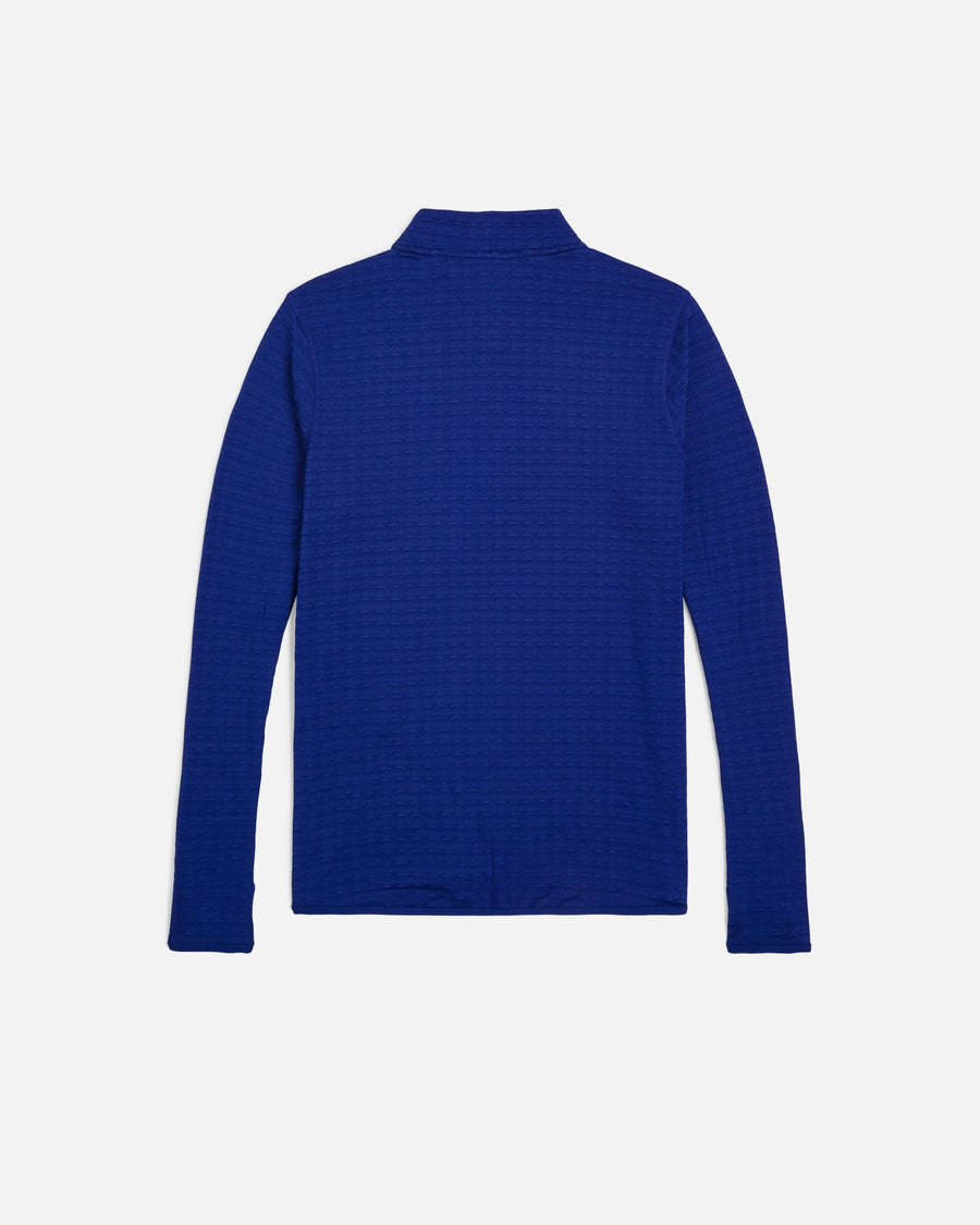 Back view of the Nike x Patta Running Team half-zip longsleeve top in deep royal blue.