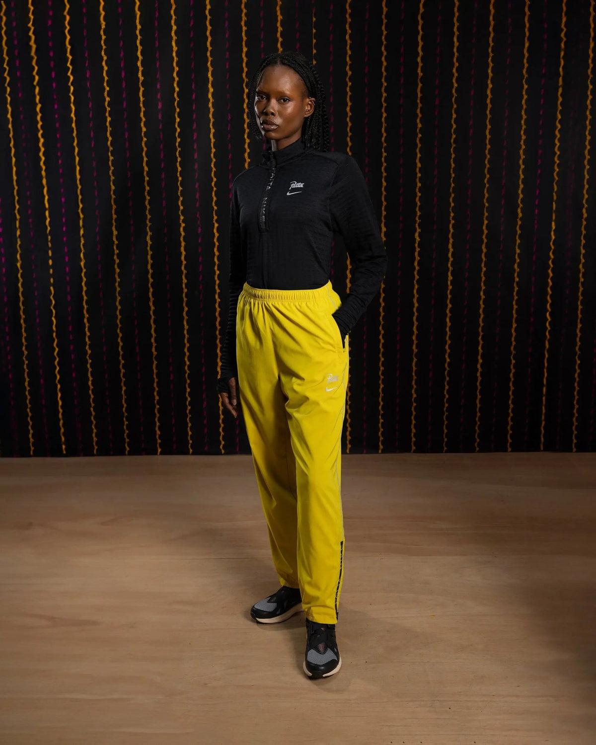 Nike x Patta Running Team Track Pants (Saffron Quartz) - Patta