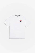 White Patta x Nike NRG cotton t-shirt shown from the front with a small chest logo badge.