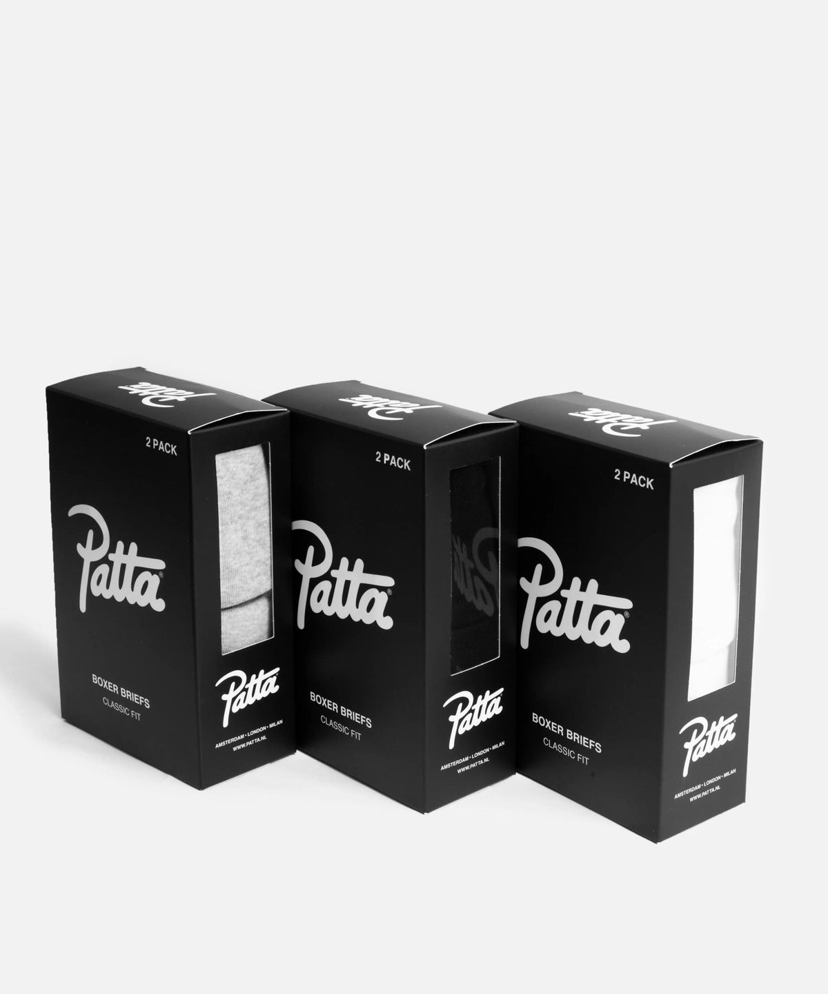 Patta Underwear Boxer Briefs 2 - Pack (Melange Grey) - Patta